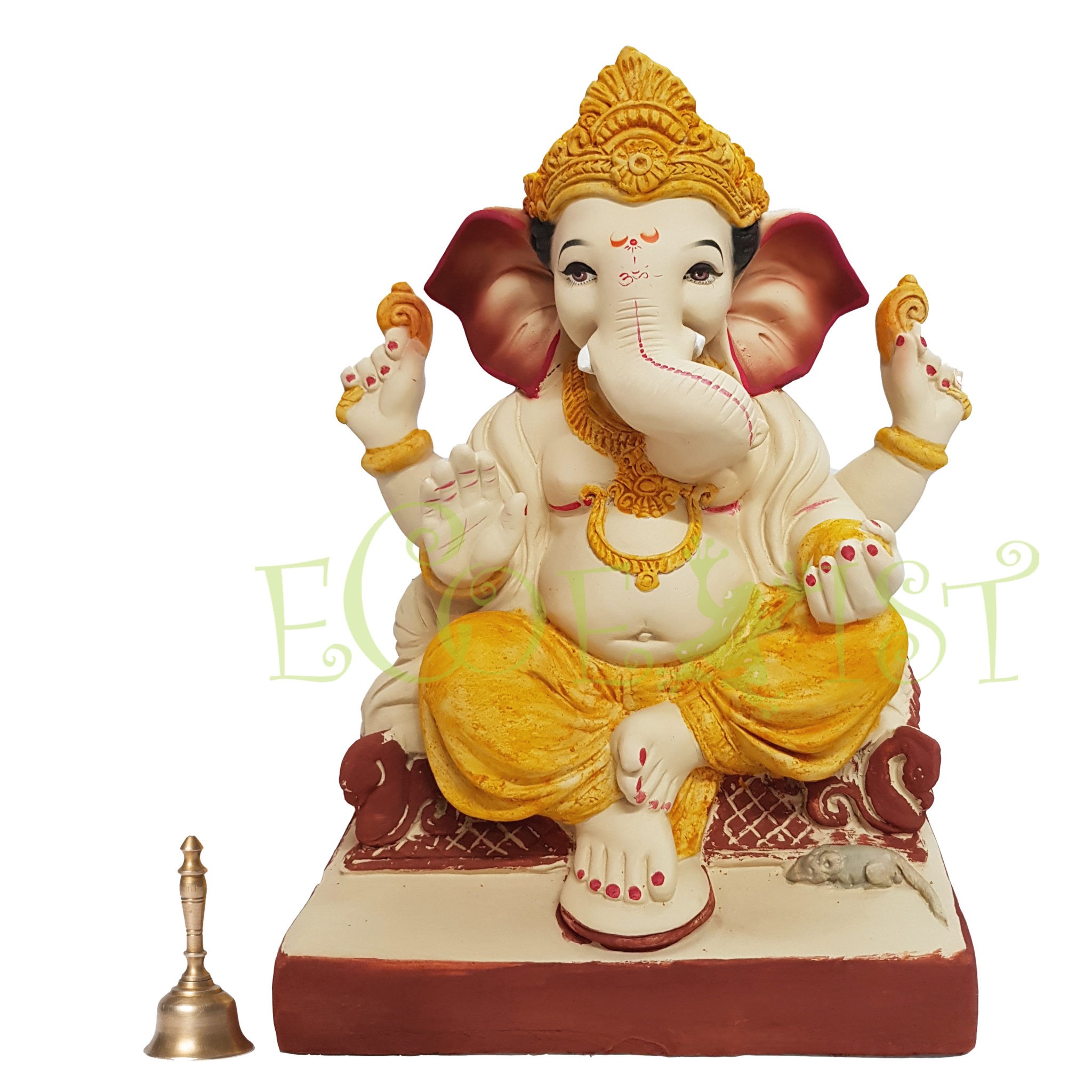 G22:Eco Ganesh Idol: Mayur Sinhasan 14″ | eCoexist
